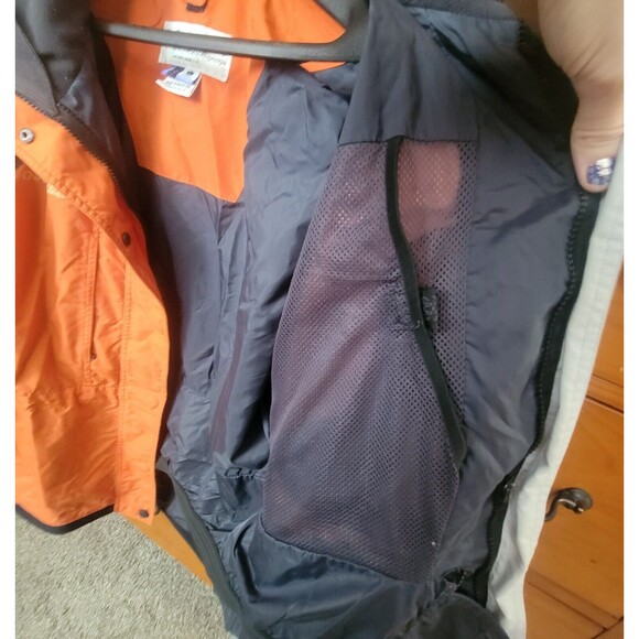 Columbia Challenge Series Jacket Large Womens Orange Gray Shell Only - Picture 6 of 16